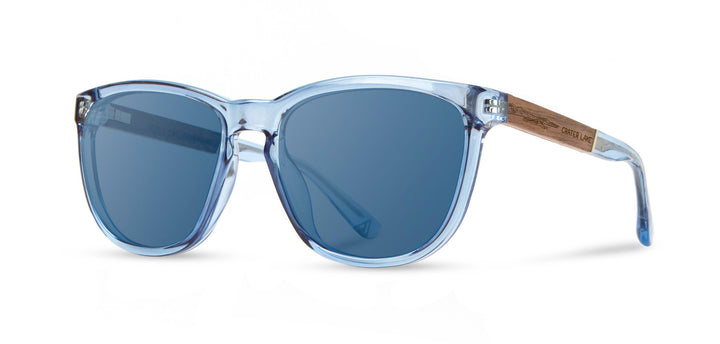 Lake*Engraved Walnut*Basic Polarized Blue + Lake*Engraved Walnut*HD Plus Polarized Blue | CAMP Arrowcrest Lake Sunglasses