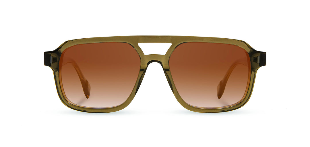 Pine*Moss*Brown Fade + Pine*Moss*Brown Fade Polarized | Shwood Auburn Acetate Sunglasses Pine