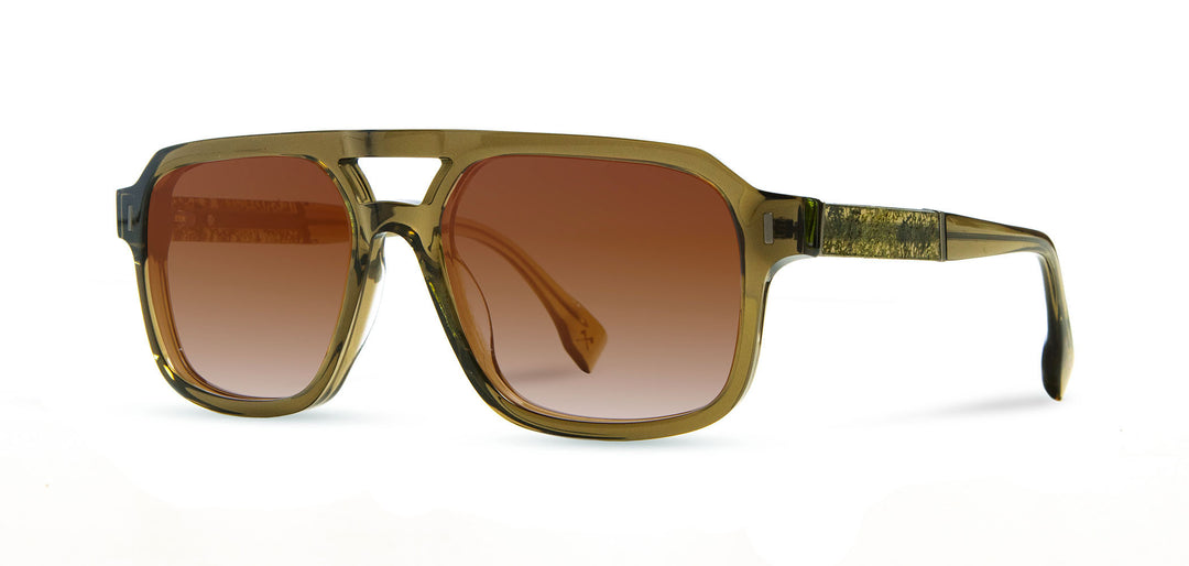 Pine*Moss*Brown Fade + Pine*Moss*Brown Fade Polarized | Shwood Auburn Acetate Sunglasses Pine