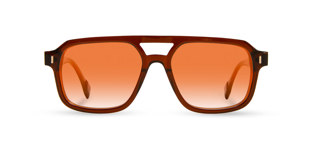 Rust*Mushroom*Amber Fade + Rust*Mushroom*Amber Fade Polarized | Shwood Auburn Acetate Sunglasses Rust