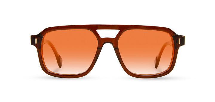Rust*Mushroom*Amber Fade + Rust*Mushroom*Amber Fade Polarized | Shwood Auburn Acetate Sunglasses Rust
