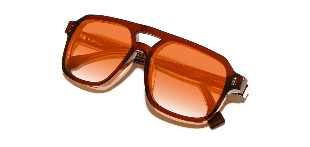 Rust*Mushroom*Amber Fade + Rust*Mushroom*Amber Fade Polarized | Shwood Auburn Acetate Sunglasses Rust