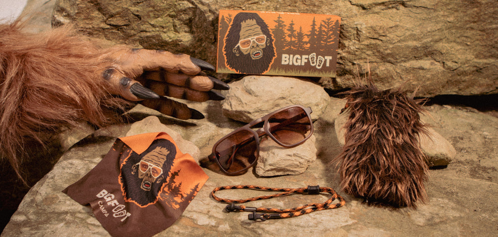 Matte Mud*Walnut*Basic Polarized Brown Fade + Matte Mud*Walnut*HD Plus Polarized Brown Fade | CAMP Glacier Bigfoot Sunglasses