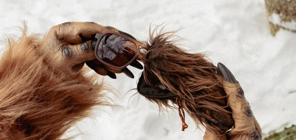 Matte Mud*Walnut*Basic Polarized Brown Fade + Matte Mud*Walnut*HD Plus Polarized Brown Fade | CAMP Glacier Bigfoot Sunglasses