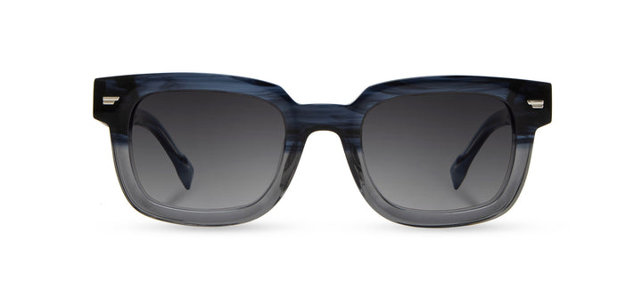 Cobalt*Elm Burl*Grey Fade + Cobalt*Elm Burl*Grey Fade Polarized | Shwood Buxton Acetate Sunglasses Cobalt