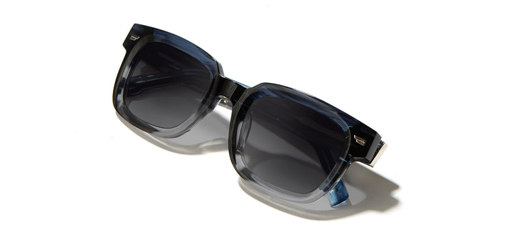 Cobalt*Elm Burl*Grey Fade + Cobalt*Elm Burl*Grey Fade Polarized | Shwood Buxton Acetate Sunglasses Cobalt