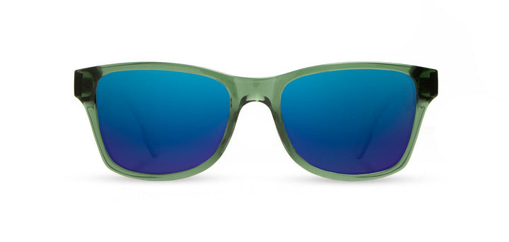Emerald*Elm Burl*Lite Plus Polarized Blue Flash | Shwood Canby ACTV Sunglasses Emerald