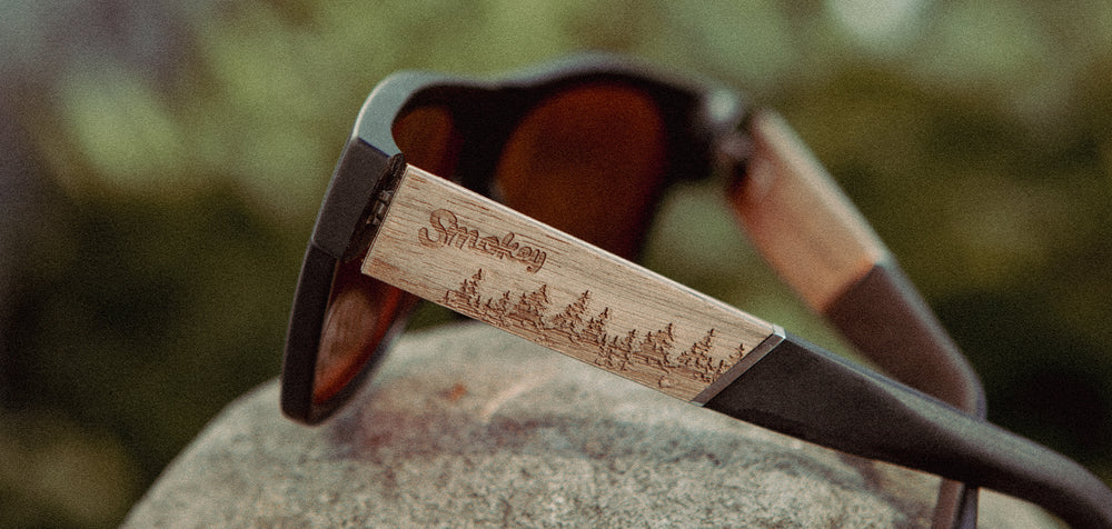 Matte Black*Walnut*Basic Polarized Amber + Matte Black*Walnut*HD Plus Polarized Amber | CAMP Cliff Matte Black Walnut Sunglasses