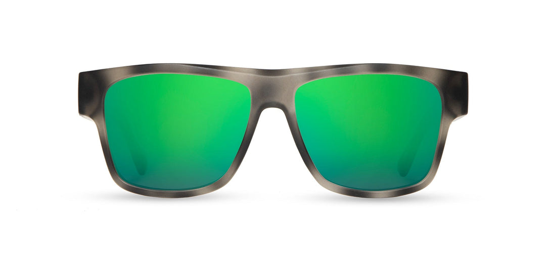 Matte Pearl Grey*Walnut*HD Plus Polarized Green Flash | CAMP Cliff Matte Pearl Grey Walnut Sunglasses