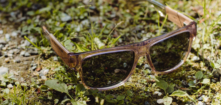 Dusk*Engraved Walnut*Basic Polarized Grey + Dusk*Engraved Walnut*HD Plus Polarized Grey | CAMP Cliff Great Smokey Mountains Sunglasses