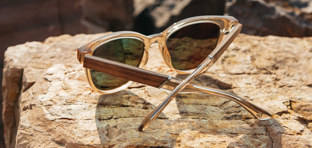 Desert*Walnut*HD Plus Polarized Blue Flash | CAMP Cove Desert Walnut Sunglasses