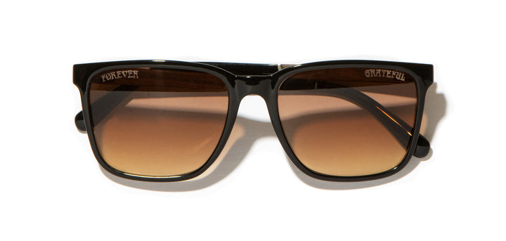 Black*Walnut*Basic Polarized Brown Fade + Black*Walnut*HD Plus Polarized Brown Fade + Black*Walnut*rx | CAMP Crag Black Grateful Dead Stealie Sunglasses