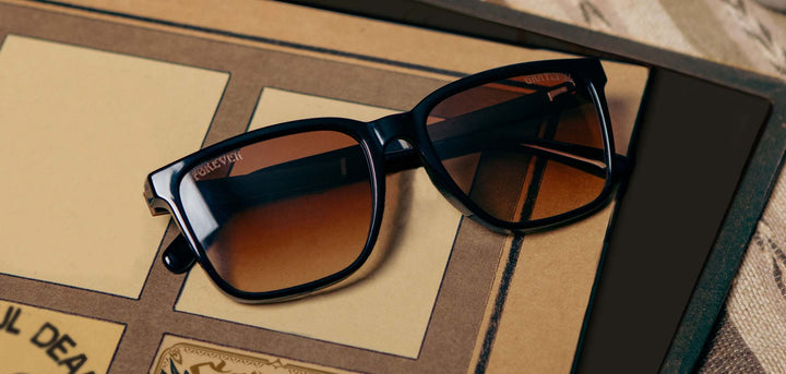 Black*Walnut*Basic Polarized Brown Fade + Black*Walnut*HD Plus Polarized Brown Fade + Black*Walnut*rx | CAMP Crag Black Grateful Dead Stealie Sunglasses
