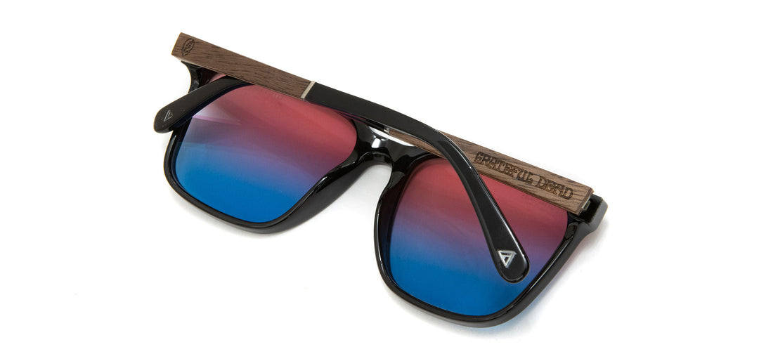 Black*Walnut*Basic Polarized Sunset + Black*Walnut*HD Plus Polarized Sunset + Black*Walnut*rx | CAMP Crag Black Grateful Dead Stealie Sunglasses