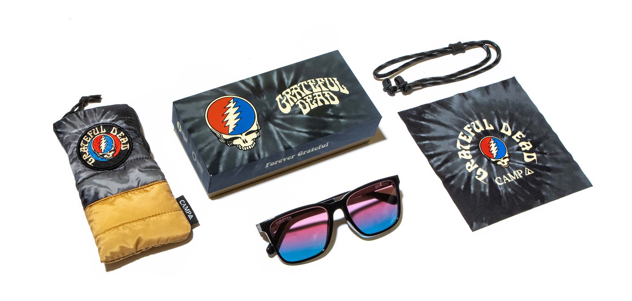 CAMP Crag Sunglasses - Grateful Dead Stealie Edition – Shwood Eyewear