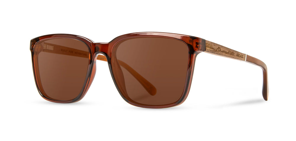 Clay*Engraved Walnut*Basic Polarized Brown + Clay*Engraved Walnut*HD Plus Polarized Brown | CAMP Crag Clay Sunglasses