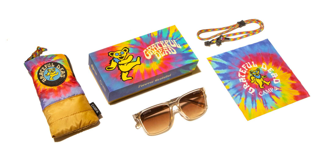 Desert*Walnut*Basic Polarized Brown Fade + Desert*Walnut*HD Plus Polarized Brown Fade + Desert*Walnut*rx | CAMP Crag Desert Grateful Dead Bears Sunglasses