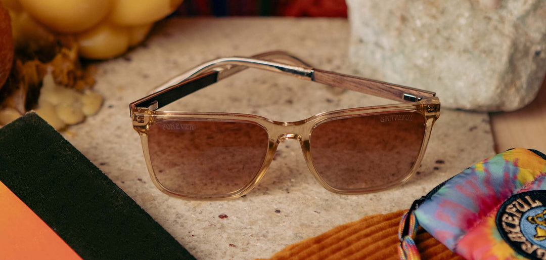 Desert*Walnut*Basic Polarized Brown Fade + Desert*Walnut*HD Plus Polarized Brown Fade + Desert*Walnut*rx | CAMP Crag Desert Grateful Dead Bears Sunglasses