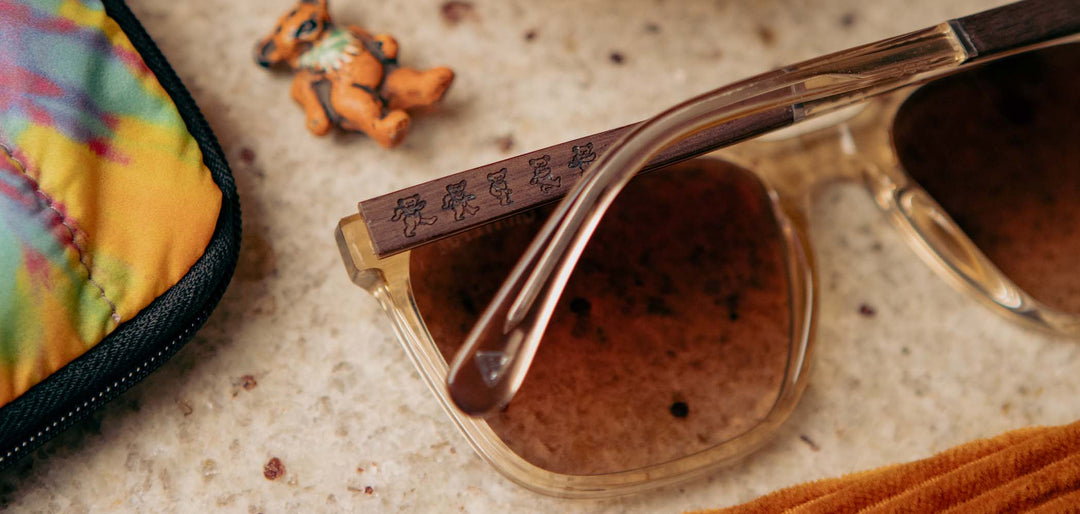 Desert*Walnut*Basic Polarized Brown Fade + Desert*Walnut*HD Plus Polarized Brown Fade + Desert*Walnut*rx | CAMP Crag Desert Grateful Dead Bears Sunglasses