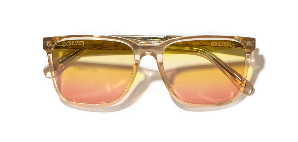 Desert*Walnut*Basic Polarized Sunrise + Desert*Walnut*HD Plus Polarized Sunrise + Desert*Walnut*rx | CAMP Crag Desert Grateful Dead Bears Sunglasses