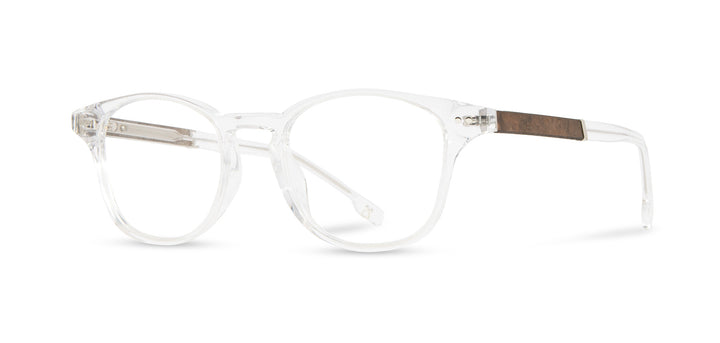 Crystal*Elm Burl*frames only | Shwood Douglas Acetate RX Eyeglasses Crystal
