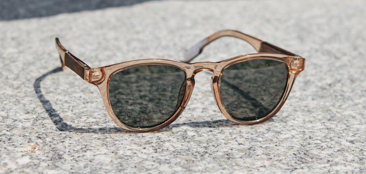 Champagne*Elm Burl*Lite G15 + Champagne*Elm Burl*Lite Plus Polarized G15 | Shwood Francis ACTV Sunglasses Champagne