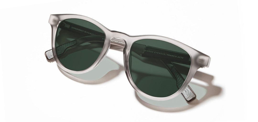 Matte Smoke*Elm Burl*Lite G15 + Matte Smoke*Elm Burl*Lite Plus Polarized G15 | Shwood Francis ACTV Sunglasses Matte Smoke