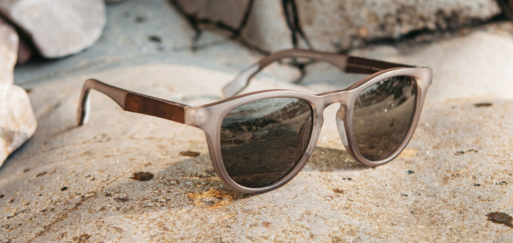 Matte Smoke*Elm Burl*Lite G15 + Matte Smoke*Elm Burl*Lite Plus Polarized G15 | Shwood Francis ACTV Sunglasses Matte Smoke