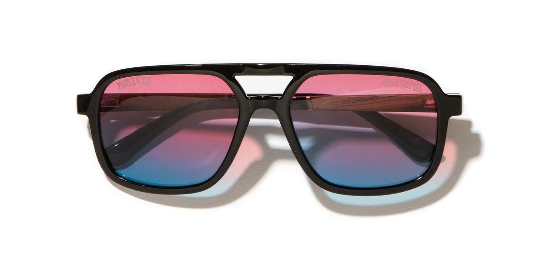 Black*Walnut*Basic Polarized Sunset + Black*Walnut*HD Plus Polarized Sunset + Black*Walnut*RX | CAMP Glacier Grateful Dead Stealie Sunglasses