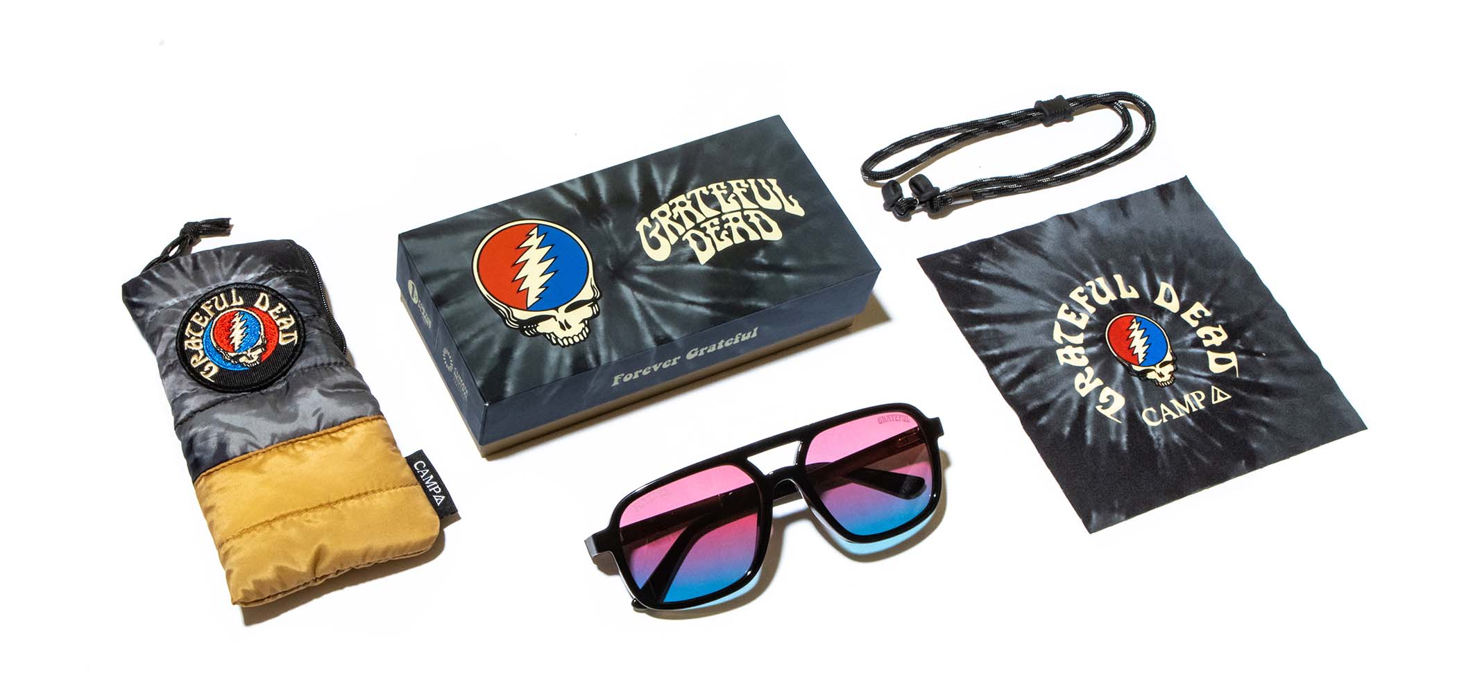 CAMP Glacier Sunglasses - Grateful Dead Stealie Edition – Shwood