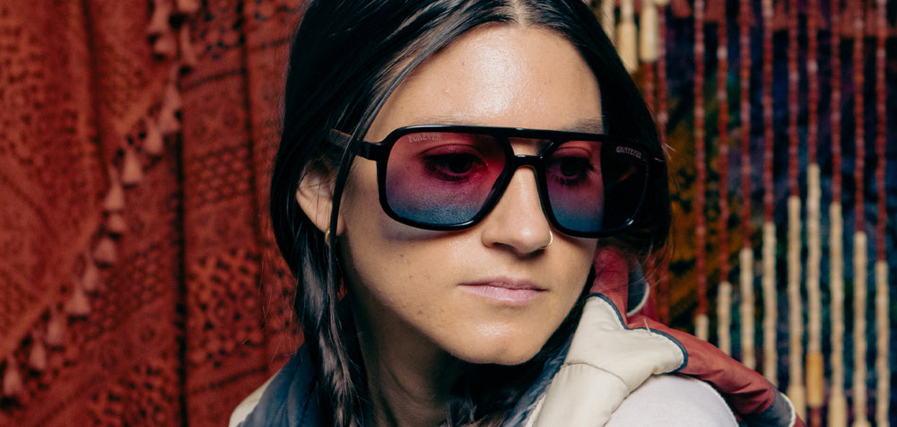 Black*Walnut*Basic Polarized Sunset + Black*Walnut*HD Plus Polarized Sunset + Black*Walnut*RX | CAMP Glacier Grateful Dead Stealie Sunglasses