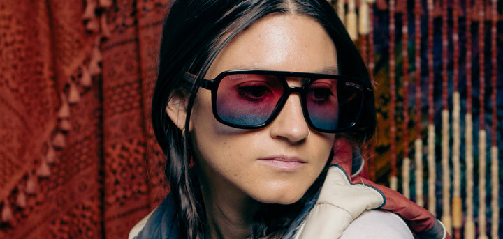 Black*Walnut*Basic Polarized Sunset + Black*Walnut*HD Plus Polarized Sunset + Black*Walnut*RX | CAMP Glacier Grateful Dead Stealie Sunglasses