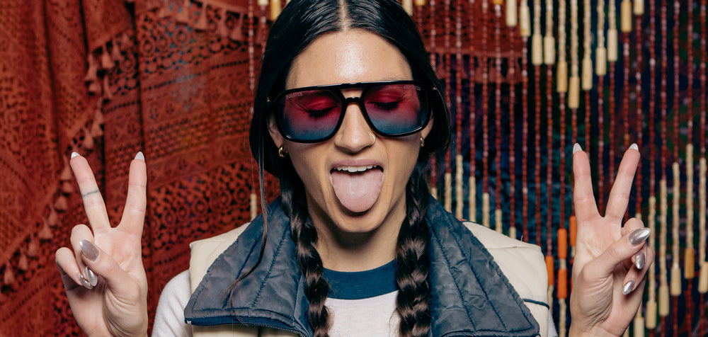 Black*Walnut*Basic Polarized Sunset + Black*Walnut*HD Plus Polarized Sunset + Black*Walnut*RX | CAMP Glacier Grateful Dead Stealie Sunglasses