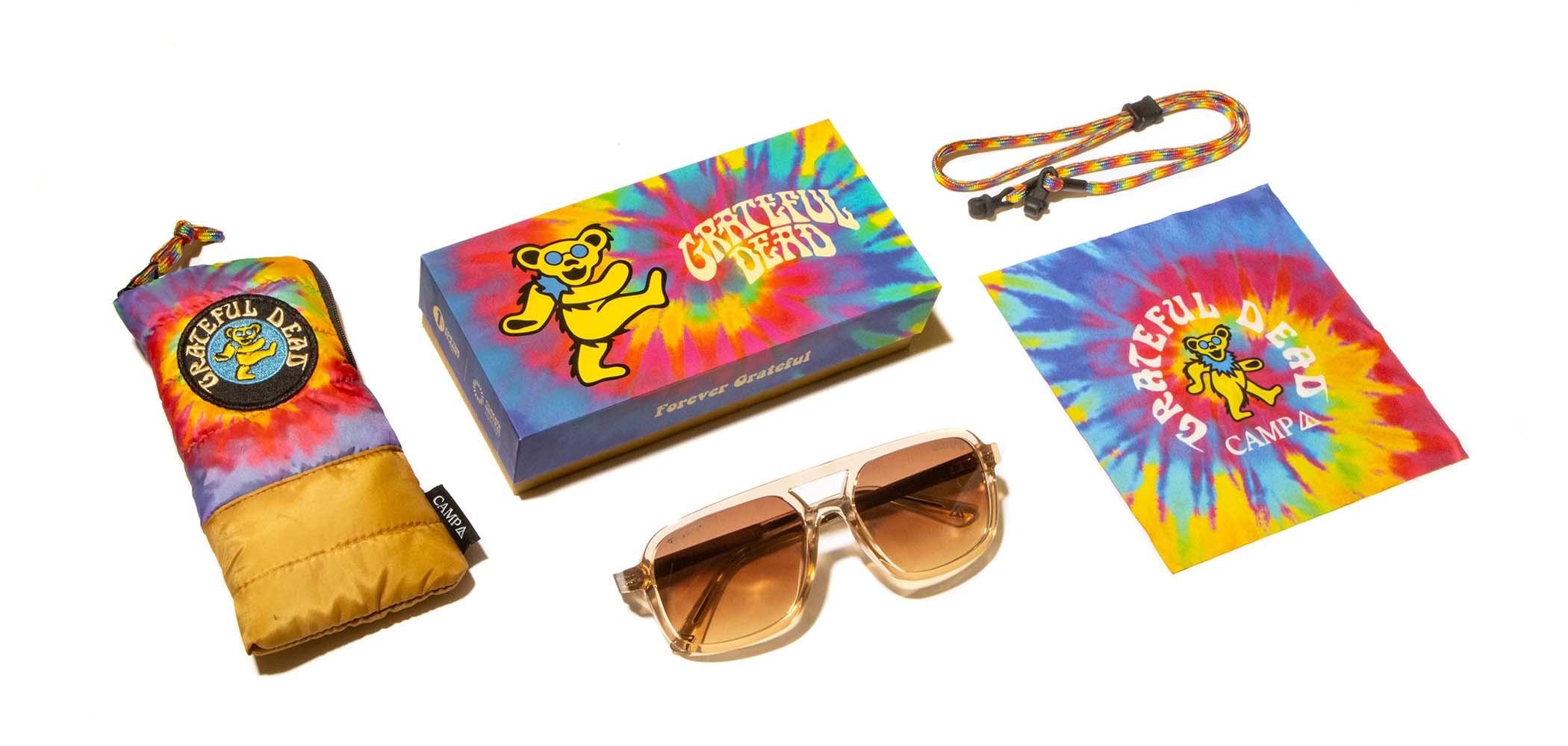CAMP Glacier Sunglasses - Grateful Dead Bears Edition – Shwood Eyewear