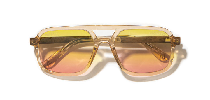 Desert*Walnut*Basic Polarized Sunrise + Desert*Walnut*HD Plus Polarized Sunrise + Desert*Walnut*RX | CAMP Glacier Grateful Dead Bears Sunglasses