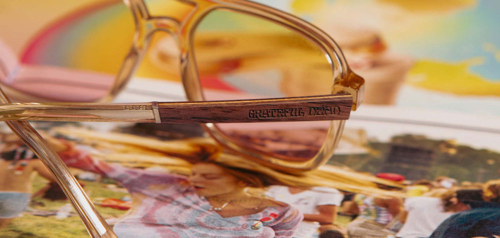 Desert*Walnut*Basic Polarized Sunrise + Desert*Walnut*HD Plus Polarized Sunrise + Desert*Walnut*RX | CAMP Glacier Grateful Dead Bears Sunglasses