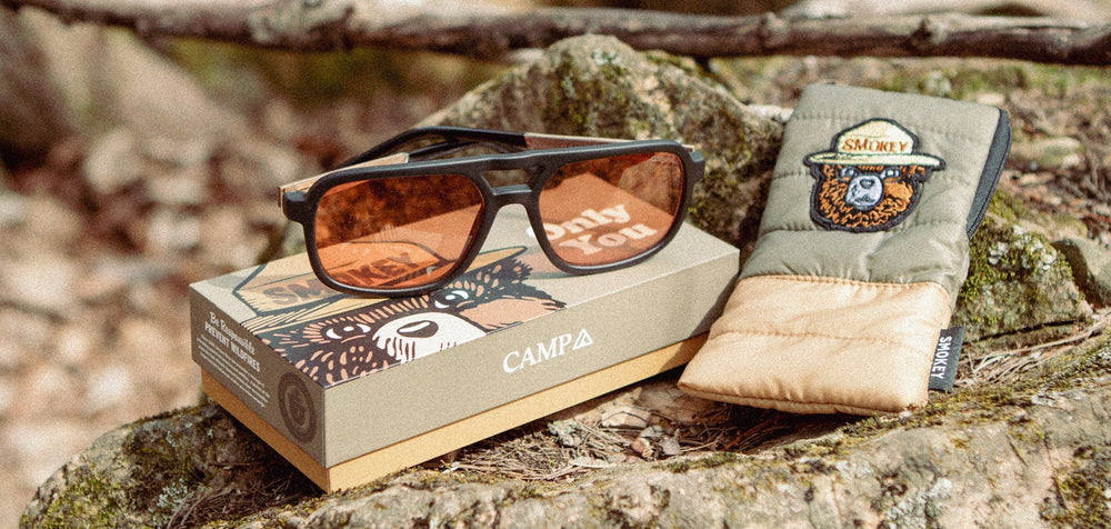 Matte Black*Walnut*Basic Polarized Amber + Matte Black*Walnut*HD Plus Polarized Amber | CAMP Glacier Matte Matte Black Walnut Sunglasses