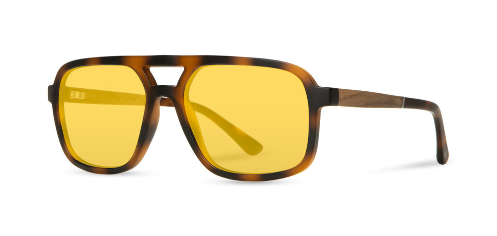 Matte Tortoise*Walnut*Basic Polarized Yellow + Matte Tortoise*Walnut*HD Plus Polarized Yellow | CAMP Glacier Matte Tortoise Walnut Sunglasses