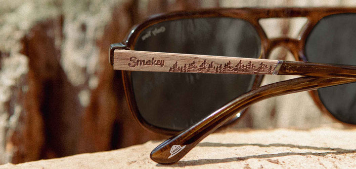 Moss*Walnut*HD Plus Polarized Grey | CAMP Glacier Moss Walnut Sunglasses