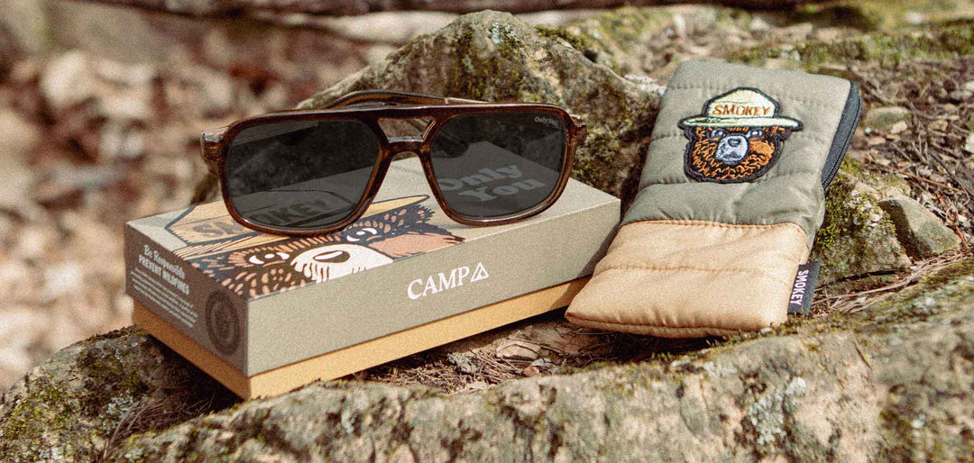 Moss*Walnut*HD Plus Polarized Grey | CAMP Glacier Moss Walnut Sunglasses