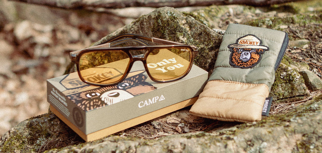 Moss*Walnut*Basic Polarized Yellow + Moss*Walnut*HD Plus Polarized Yellow | CAMP Glacier Matte Moss Walnut Sunglasses