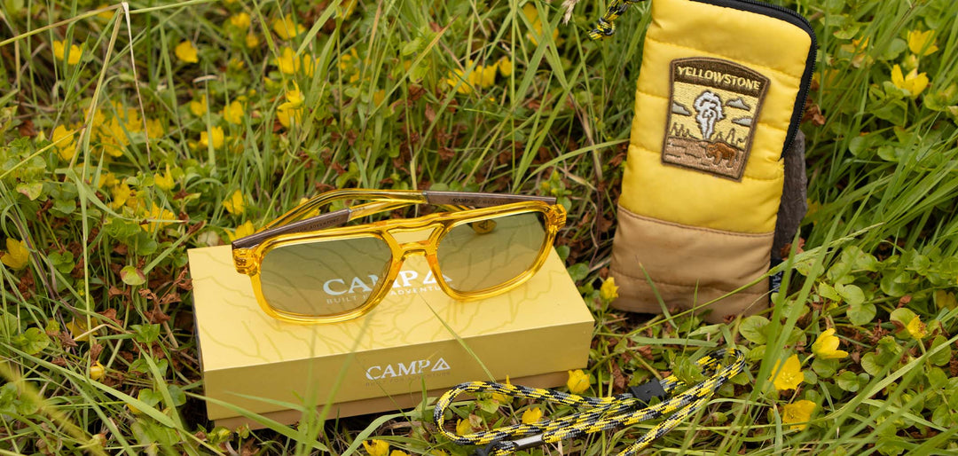 Sap*Engraved Walnut*Basic Polarized Sky + Sap*Engraved Walnut*HD Plus Polarized Sky | CAMP Glacier Yellowstone Sunglasses