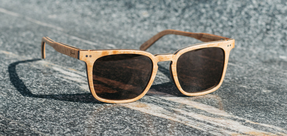 Ash Burl*Brown + Ash Burl*Brown Polarized | Shwood Hamilton Wood Sunglasses Ash Burl