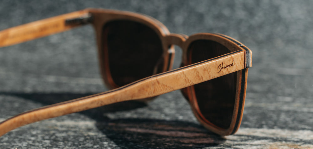 Ash Burl*Brown + Ash Burl*Brown Polarized | Shwood Hamilton Wood Sunglasses Ash Burl