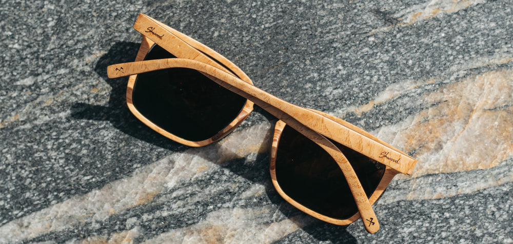 Ash Burl*Brown + Ash Burl*Brown Polarized | Shwood Hamilton Wood Sunglasses Ash Burl