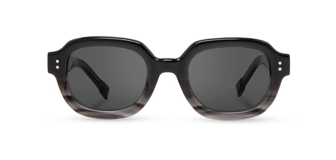 Black Agate*Elm Burl*Grey + Black Agate*Elm Burl*Grey Polarized | Shwood Buxton Acetate Sunglasses Black Agate