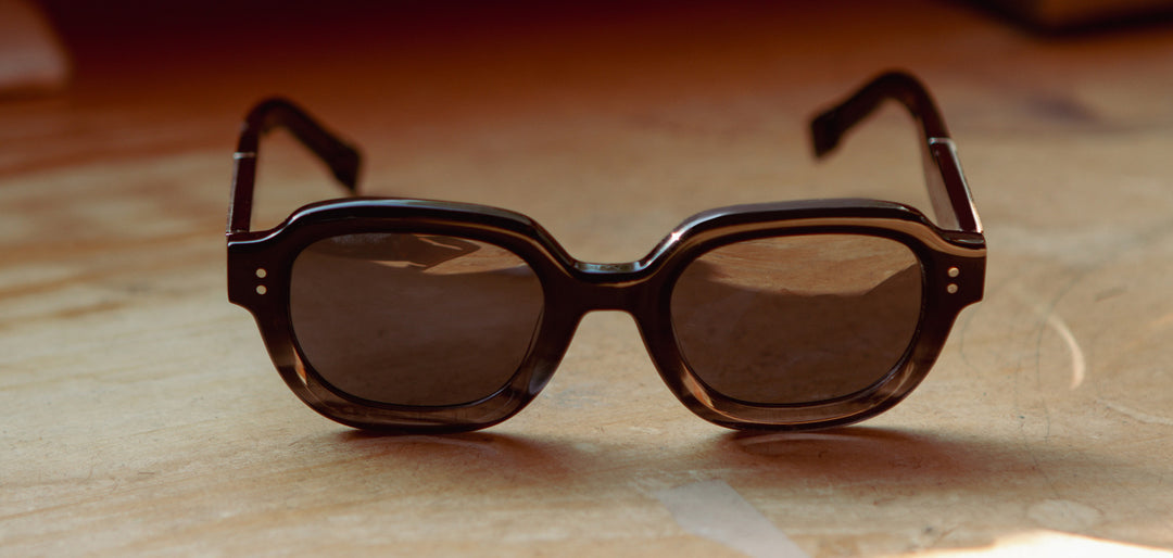Black Agate*Elm Burl*Grey + Black Agate*Elm Burl*Grey Polarized | Shwood Buxton Acetate Sunglasses Black Agate