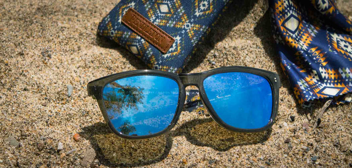 Emerald Crystal*Navy Mission Trails*Blue Mirror Polarized | Pendleton Kegon Sunglasses