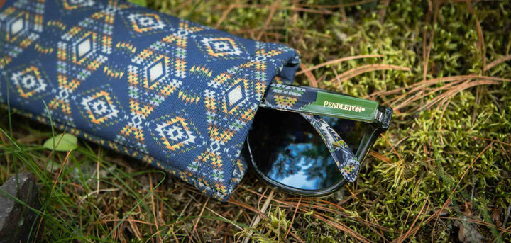 Emerald Crystal*Navy Mission Trails*Blue Mirror Polarized | Pendleton Kegon Sunglasses