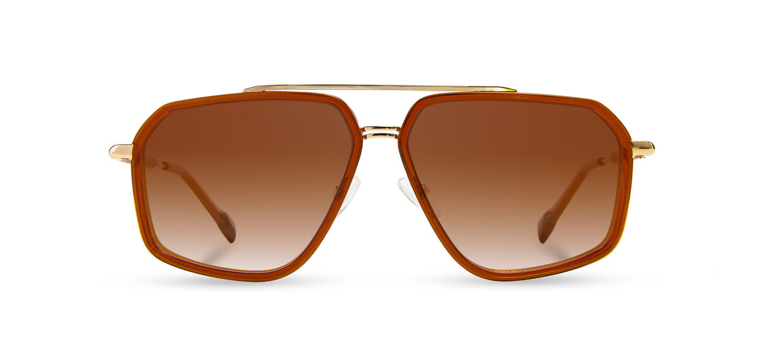 Rust*Mahogany*Brown Fade + Rust*Mahogany*Brown Fade Polarized | Shwood Keizer Acetate Sunglasses Rust